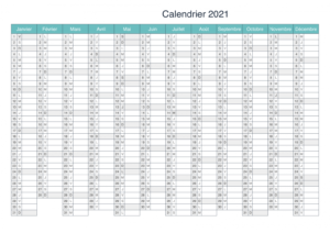 Calendrier 2021 PDF